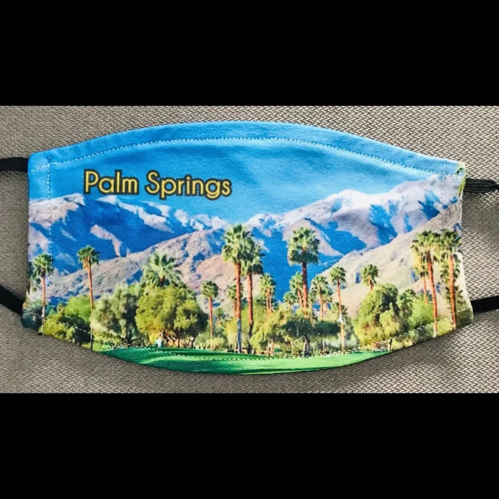 Beautiful New PALM SPRINGS Adult FACE MASK O/S